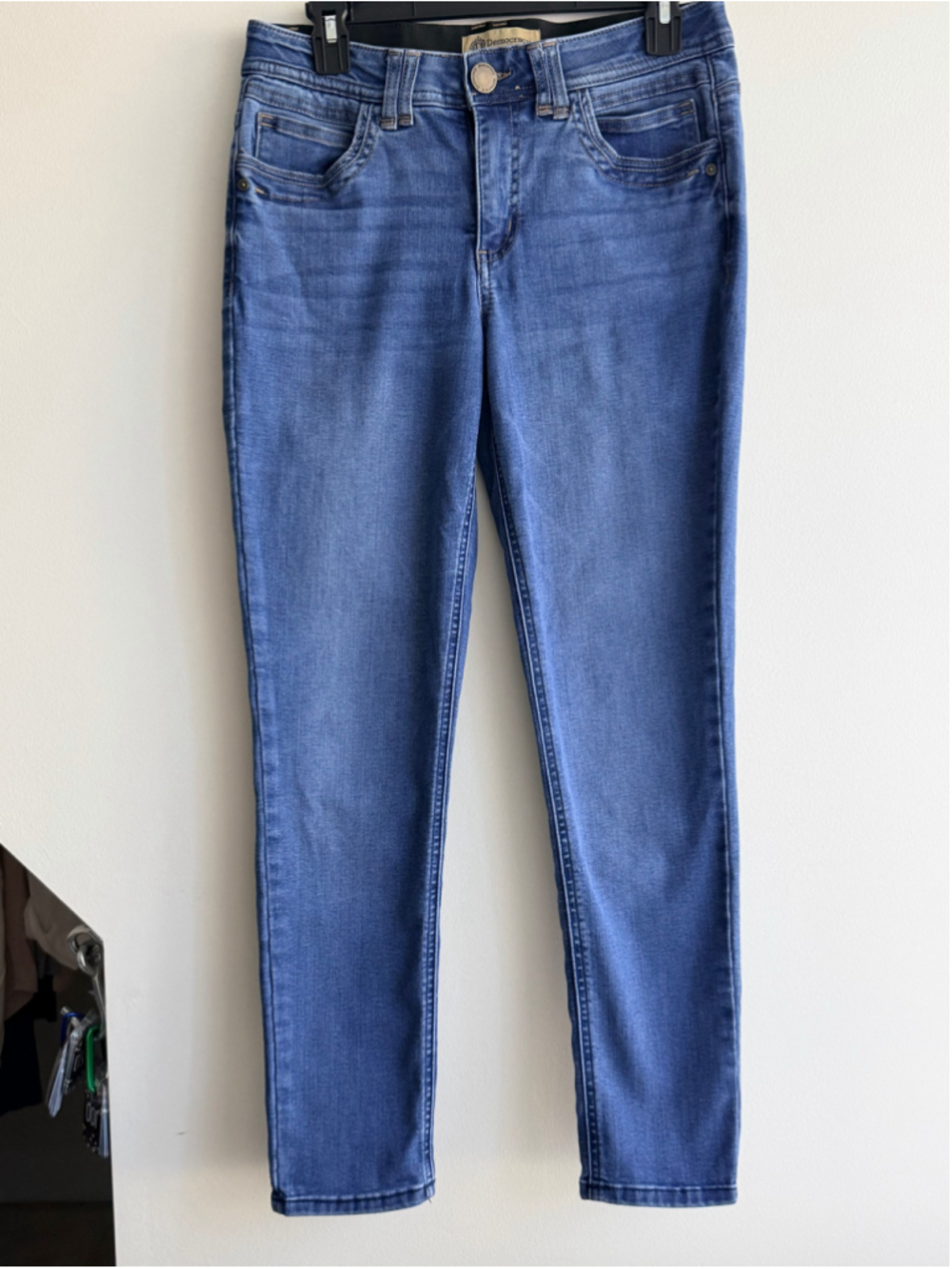 Democracy Ab Solution Skinny Jeans Size 8 Medium Wash Stretch Tummy Control